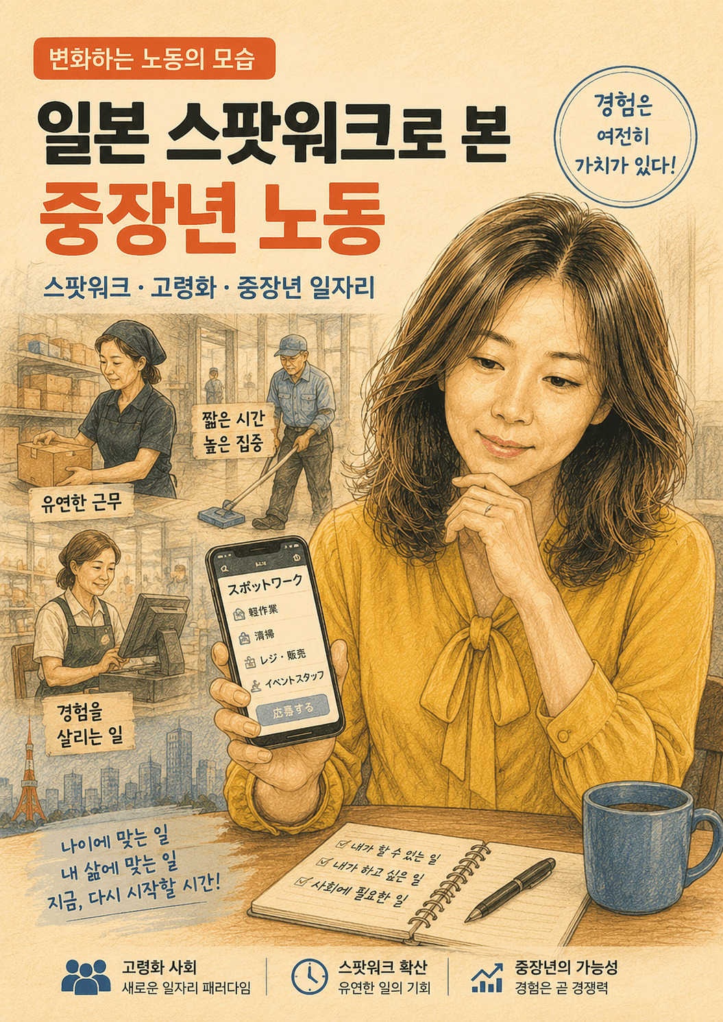 일본 스팟워크와 중장년 일자리