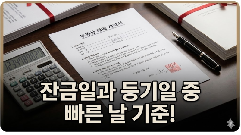 부동산 양도 시기 판단 기준 잔금일과 등기접수일 중 빠른 날 2026 Real Estate Transaction Date Rules BMY Asset Lab