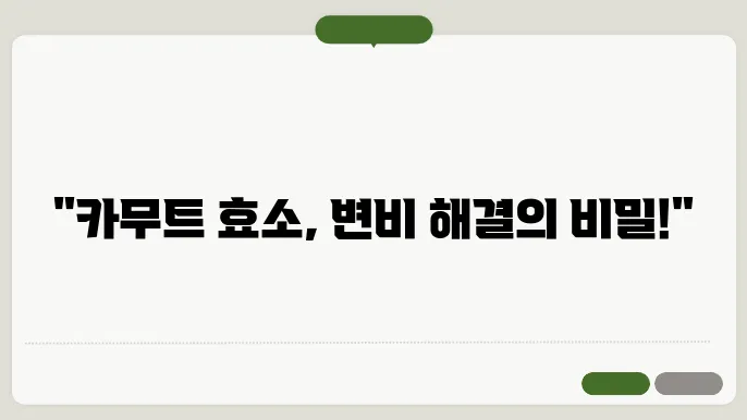 카무트 효소 건강에 대한 효과 알아보기