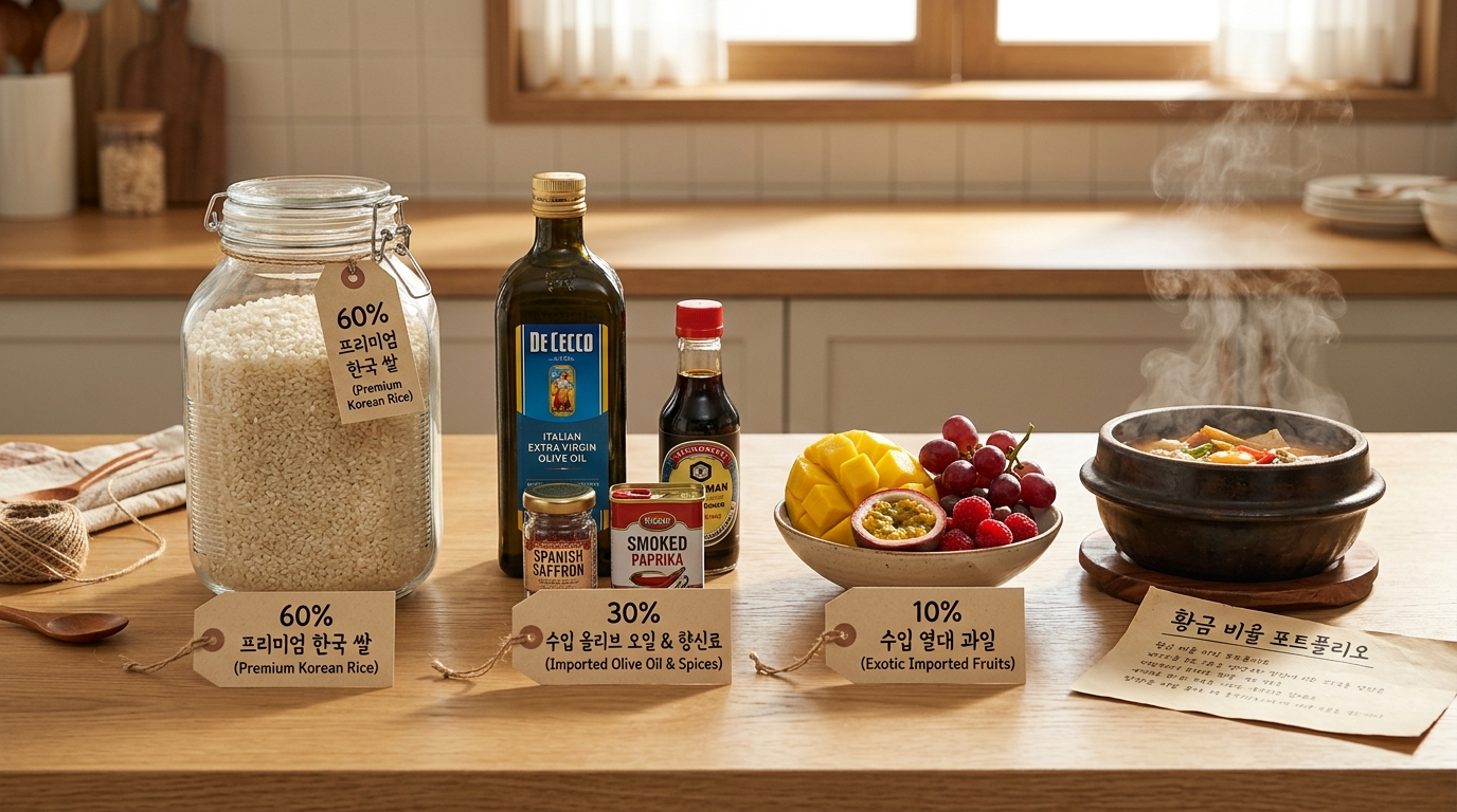 요리 비유로 본 황금 비율 포트폴리오