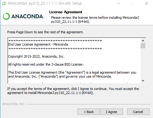 미니콘다 설치하기