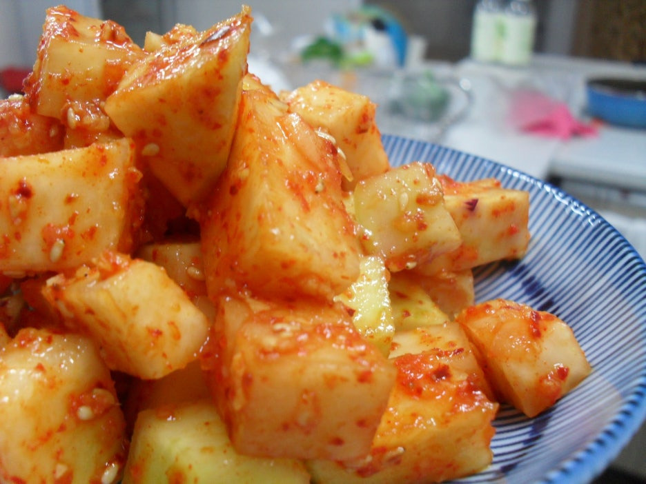 콜라비 깍두기 샐러드