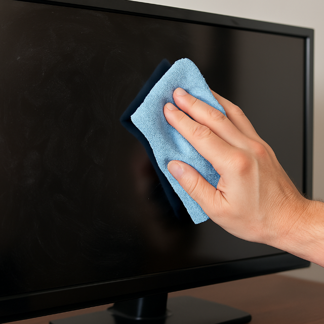 TV 화면 지문 청소, 화면 손상 예방, 극세사 천 TV 관리법, TV 코팅 보호