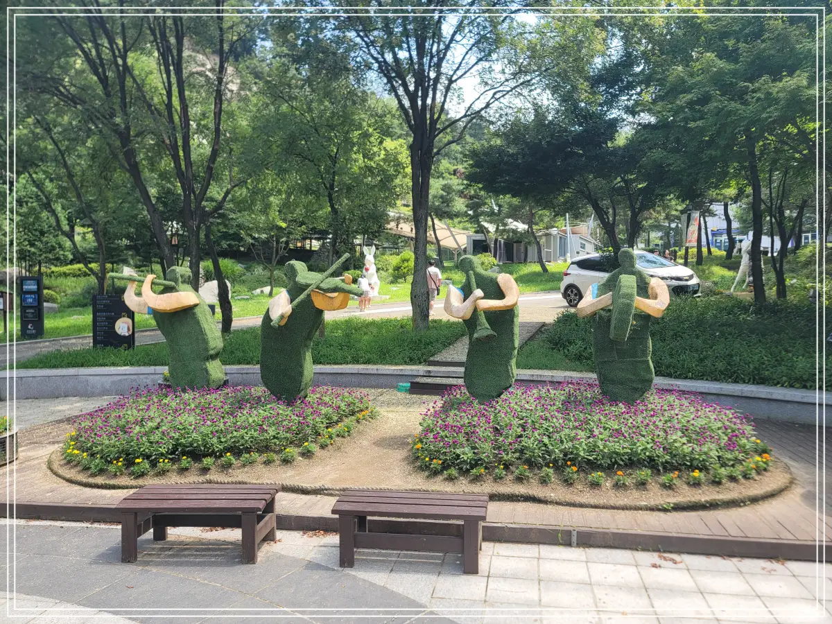 악기연주-조각상