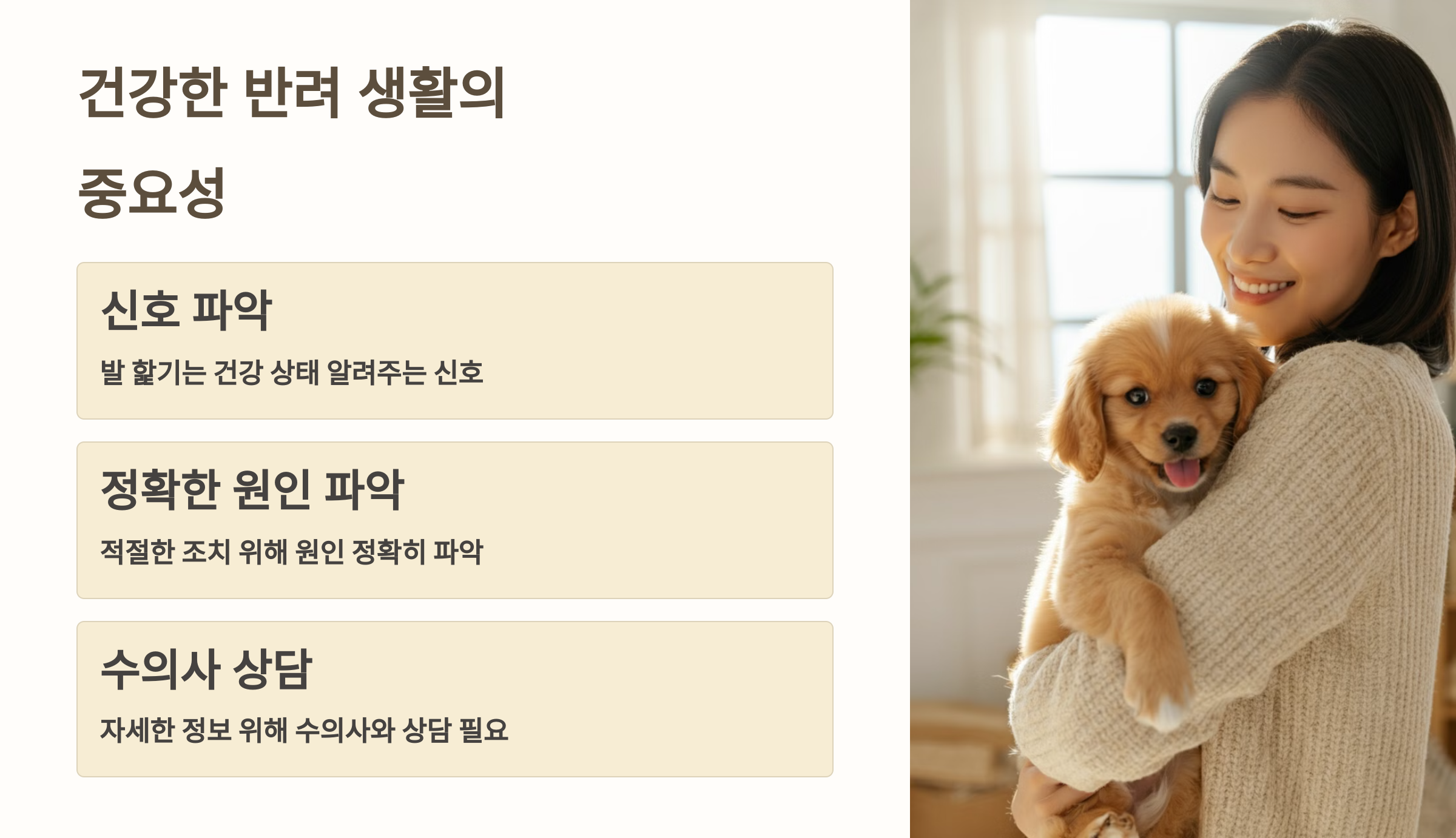 반려 생활의 중요성