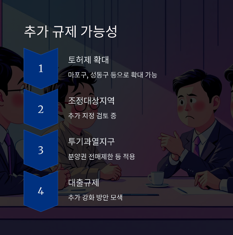 추가 토지거래허가구역 지정 가능성
