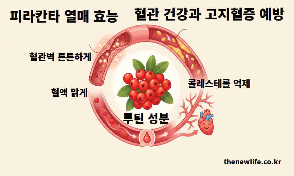 피라칸타 열매 효능 혈관 건강 고지혈증 예방