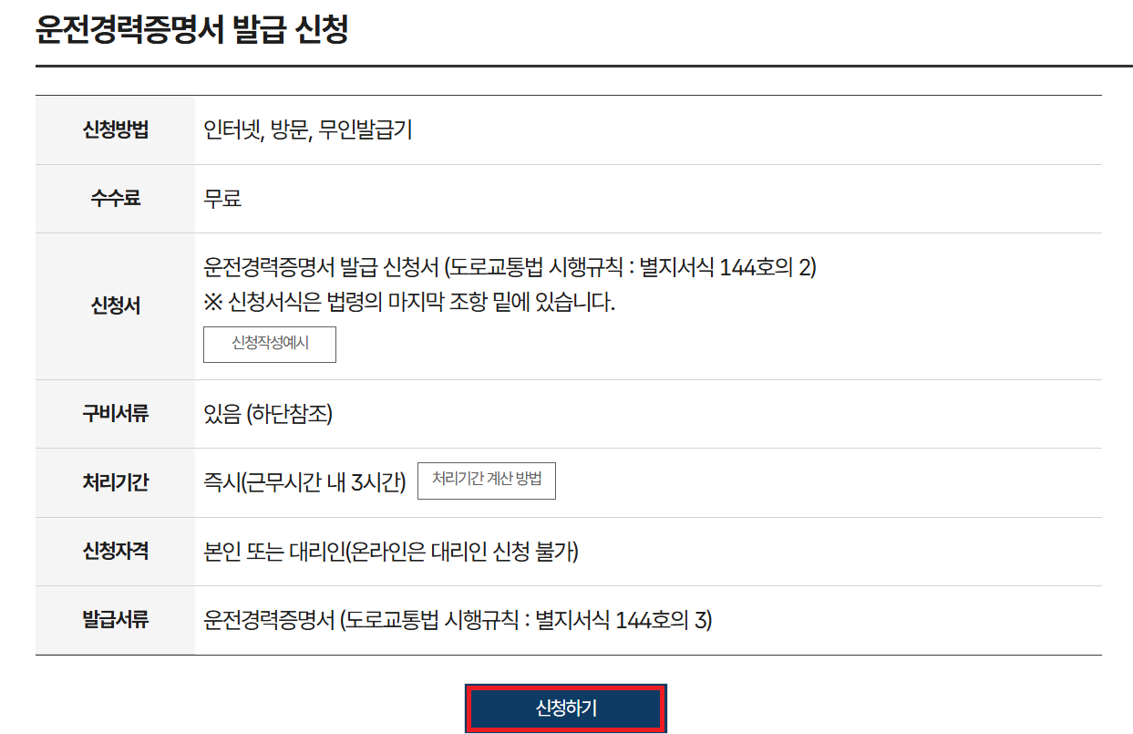 alt="운전경력증명서"