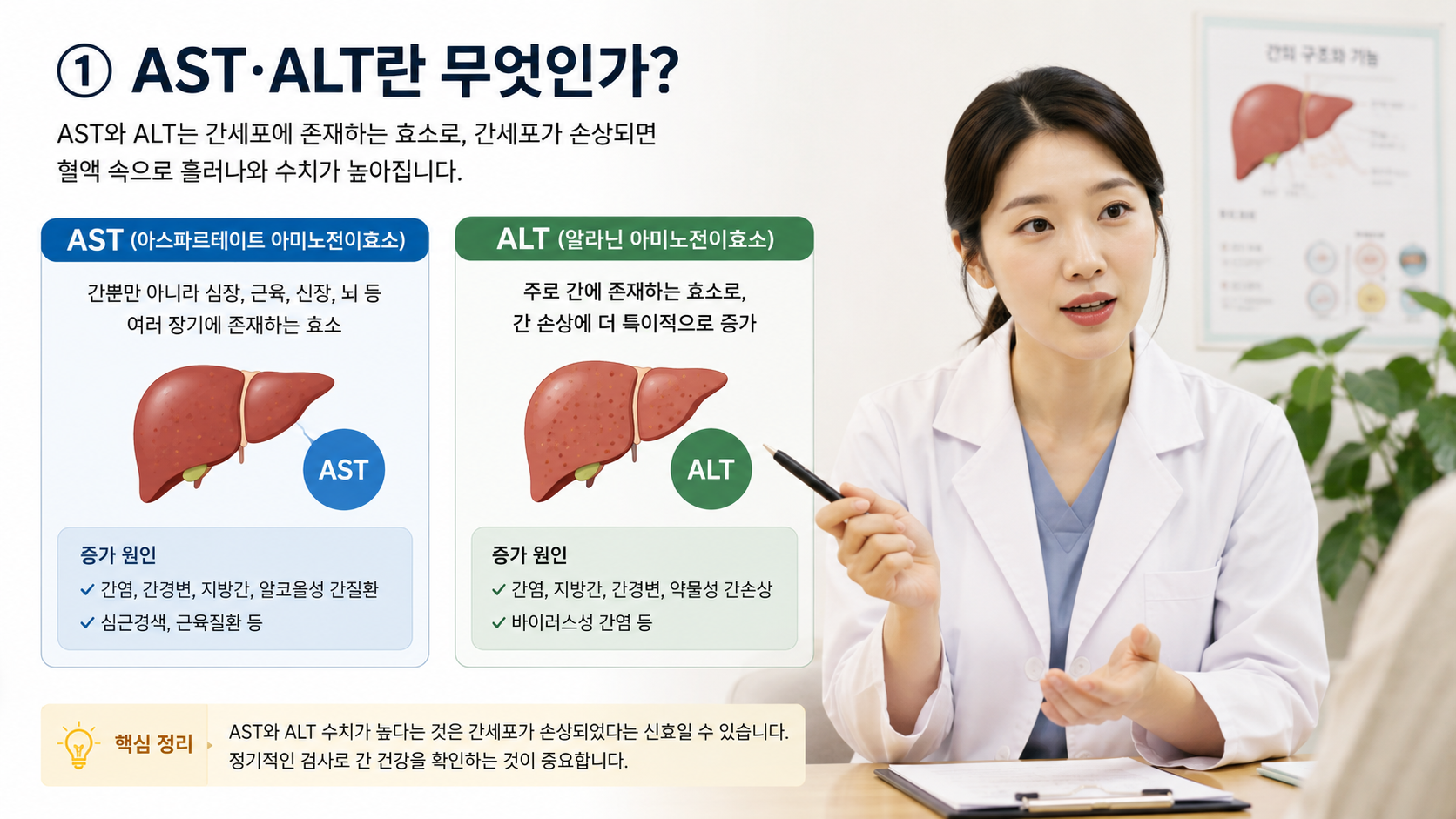 건강검진 AST&middot;ALT 수치 완전 해석 가이드