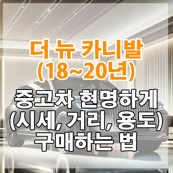 더 뉴 카니발(18~20년) 중고차 시세, 주행거리 현명하게 구매하는 법