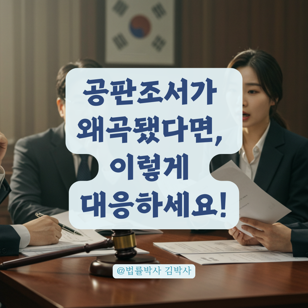 공판조서가 녹음과 다를 땐? 증거 왜곡을 바로잡는 실질적 대응 절차