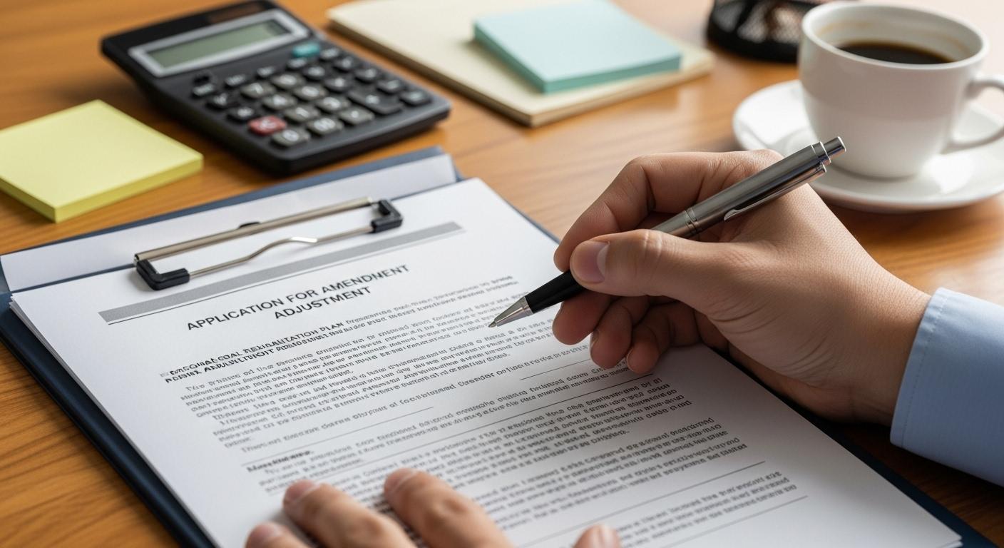 개인회생 변제계획안 변경신청