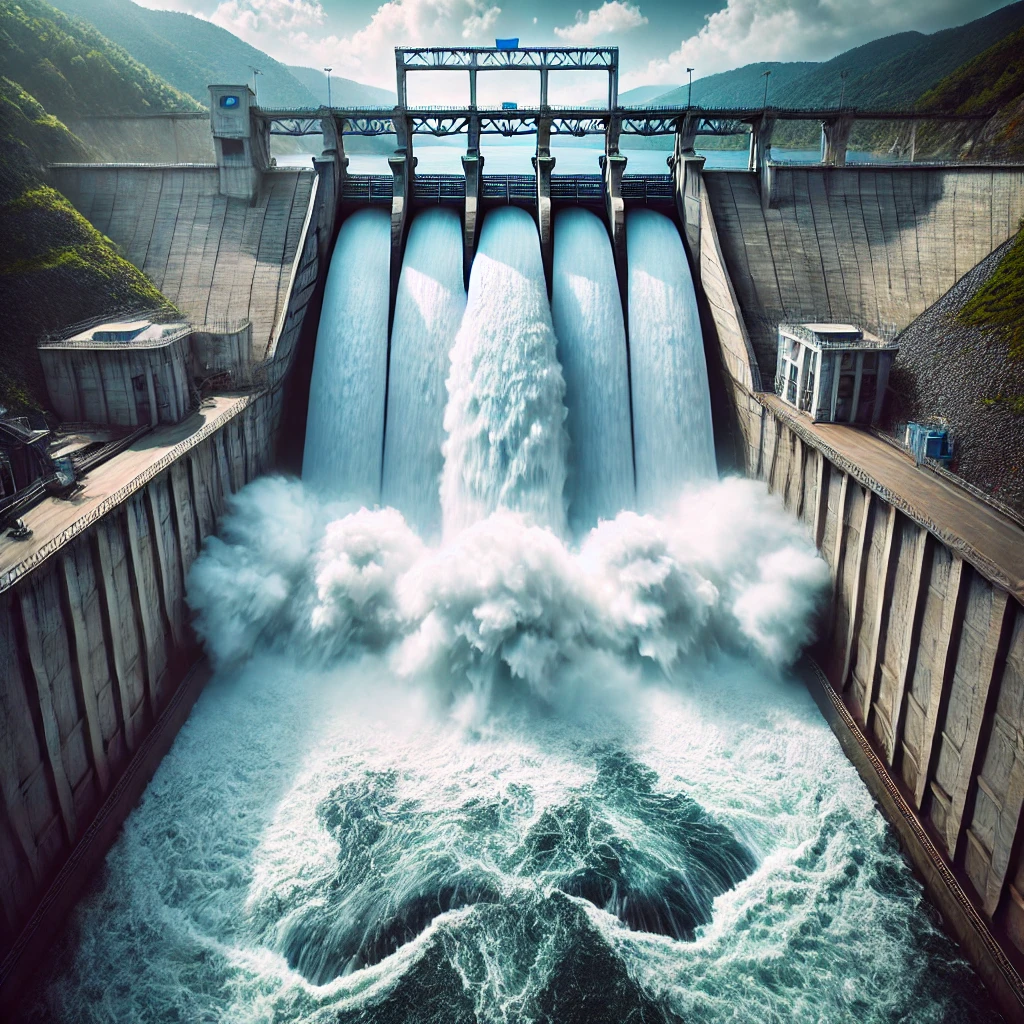댐 방류 사진