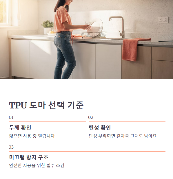 TPU 도마 선택 기준, 여기서 갈립니다