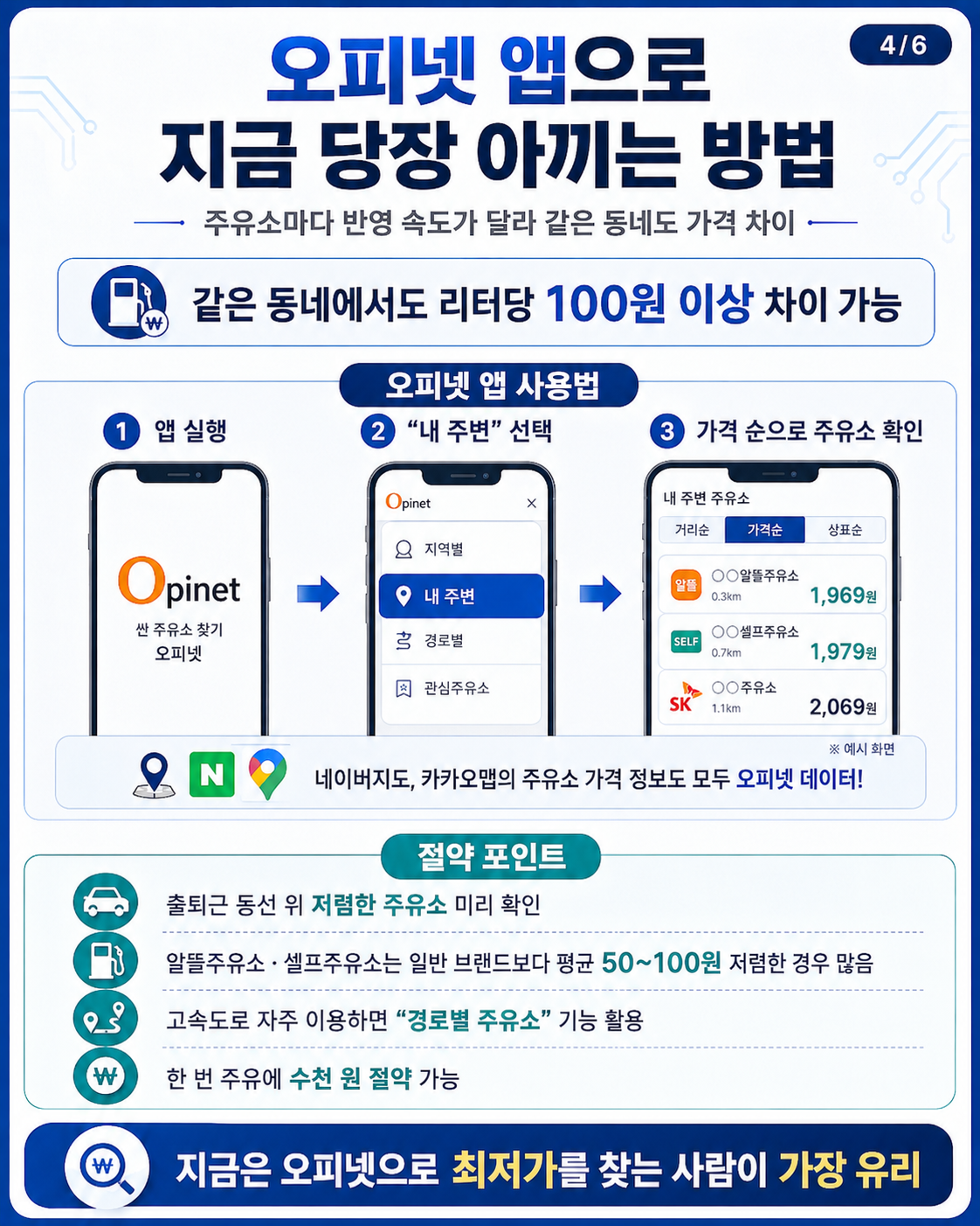 오피넷 기름값인하