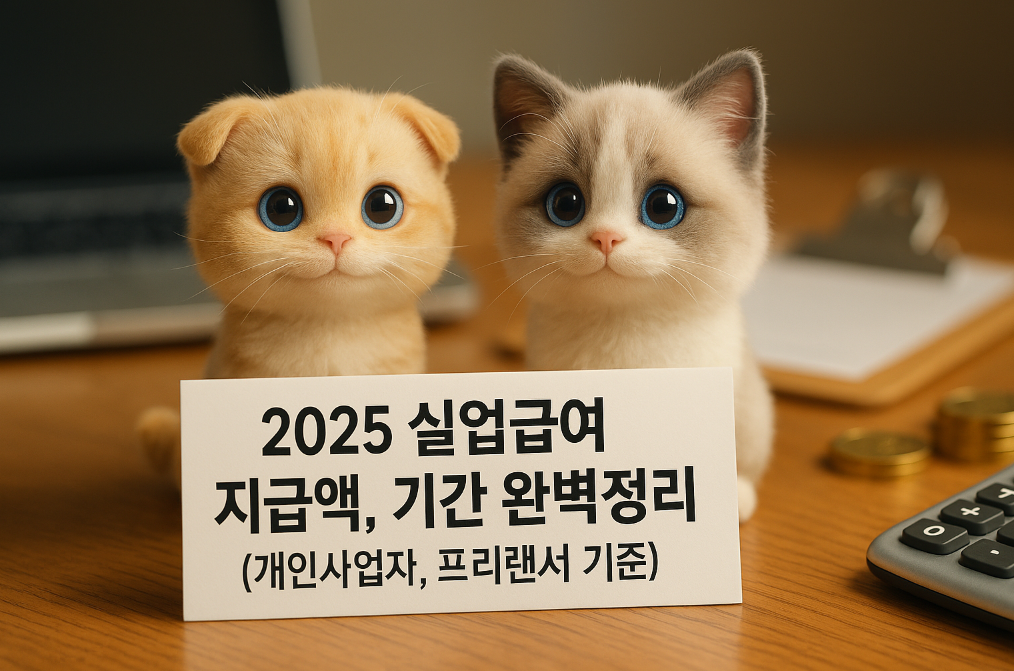 2025 실업급여 지급액, 기간 완벽정리 (개인사업자, 프리랜서 기준)
