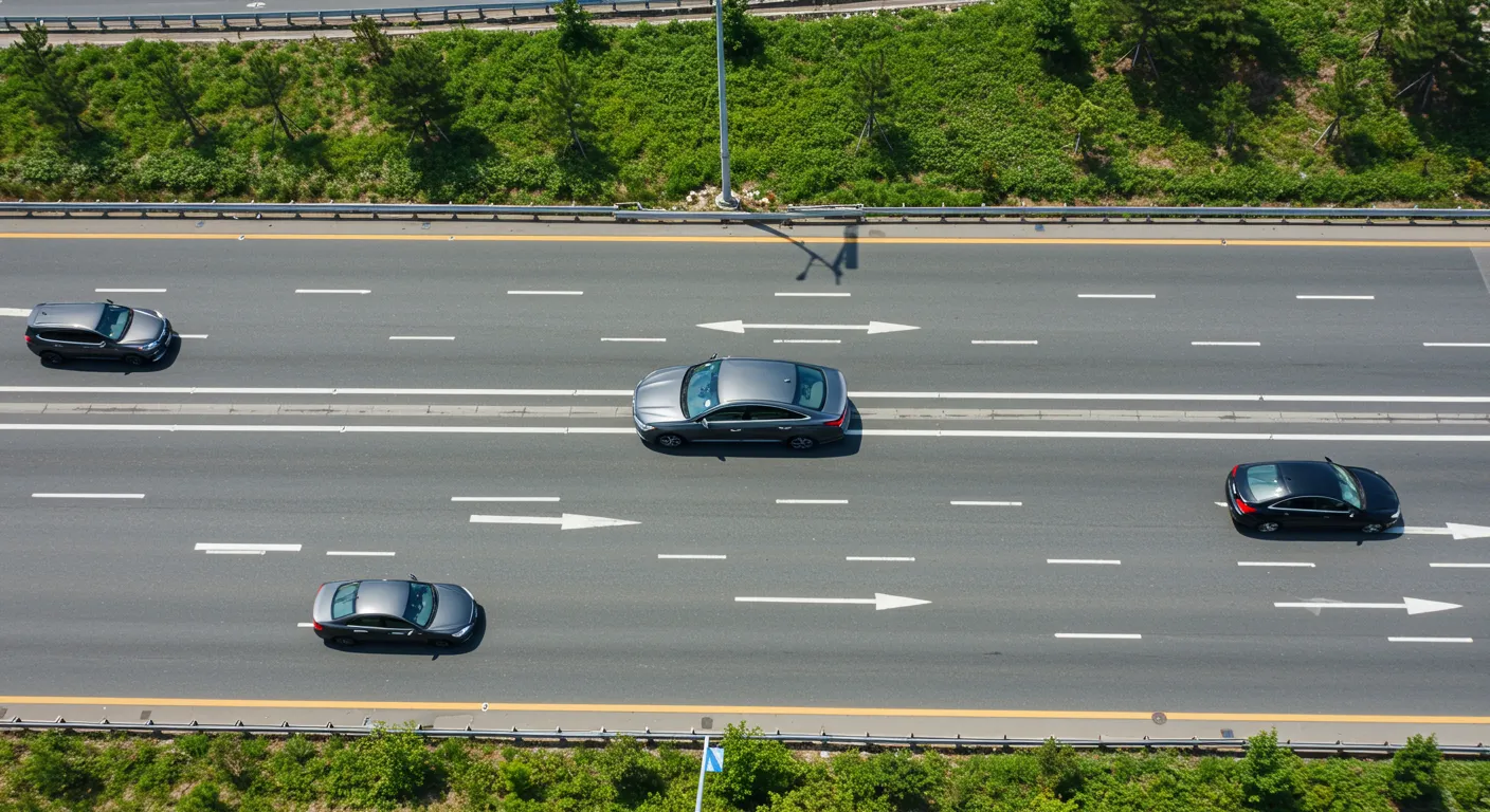 진입 후 차선 변경