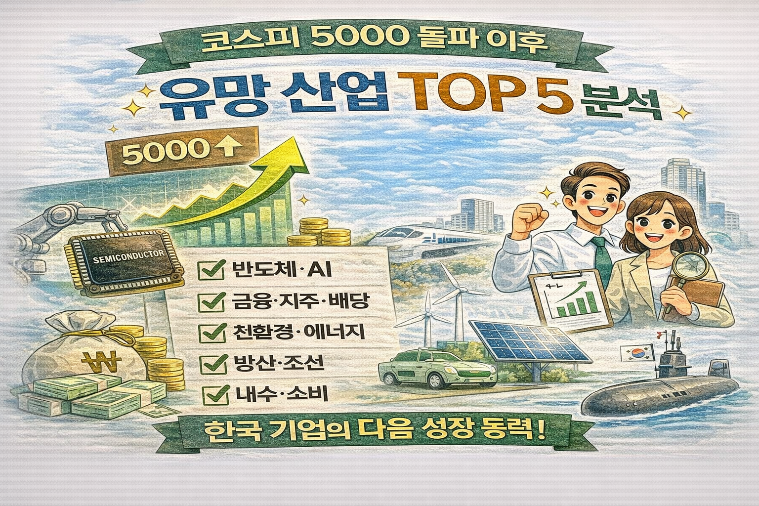 코스피 5000 이후 유망 산업 TOP 분석｜지금 주목해야 할 분야