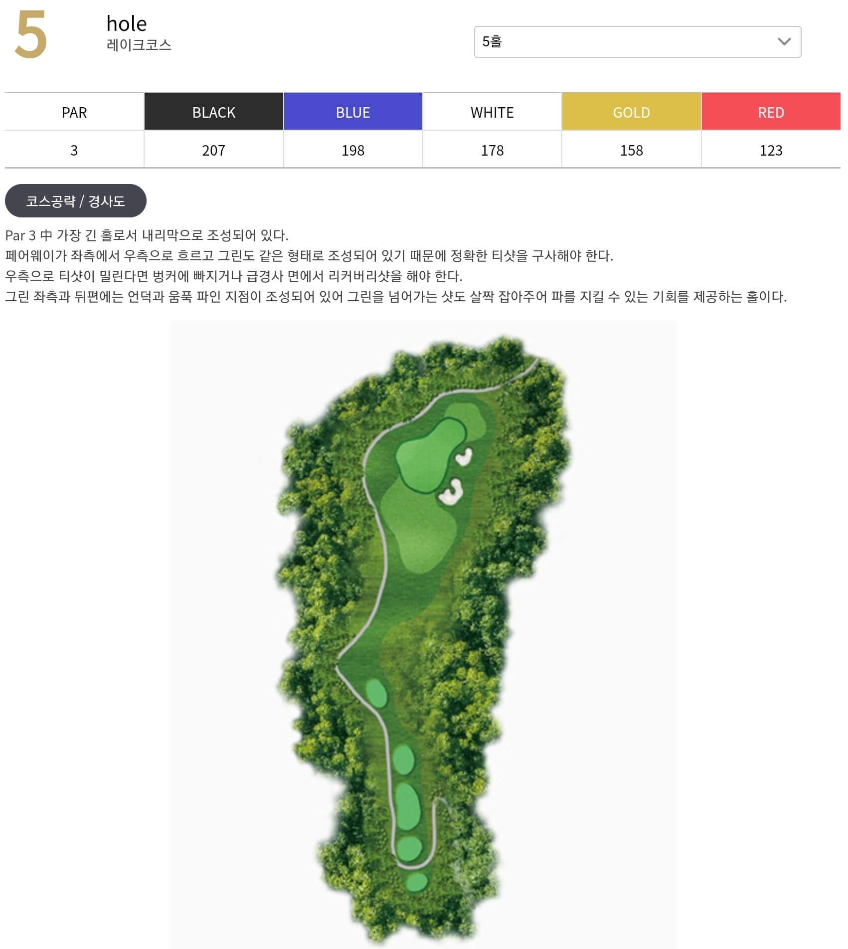 세현 컨트리클럽 레이크코스 5