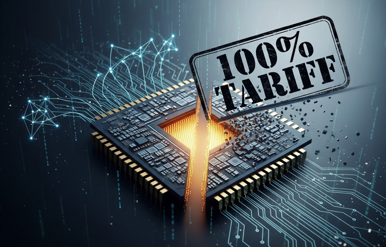 반도체 100% 관세 이미지