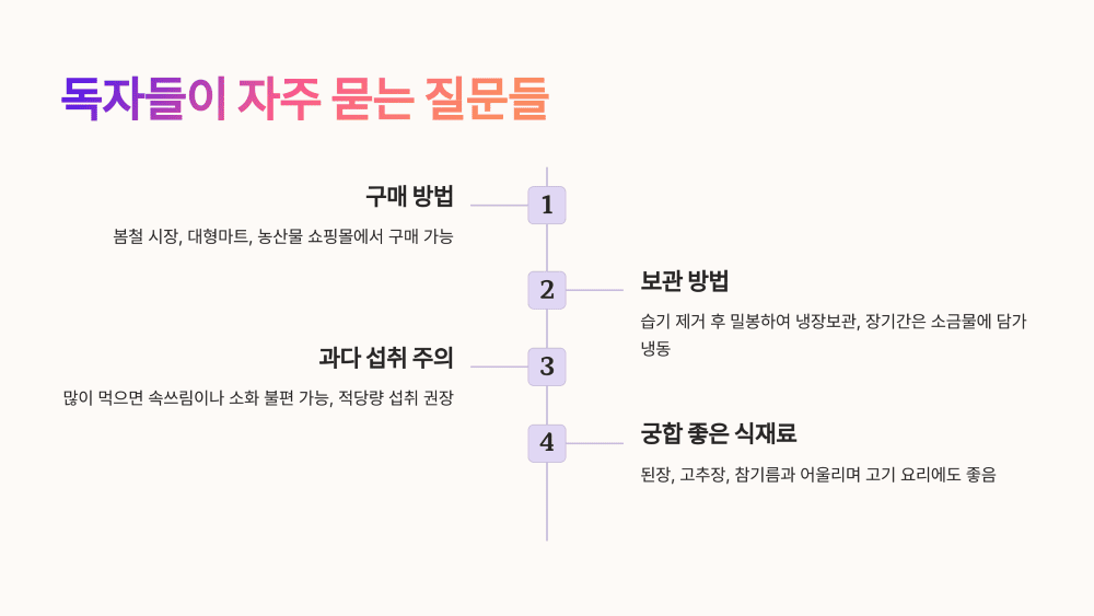 독자들이 자주 묻는 질문들