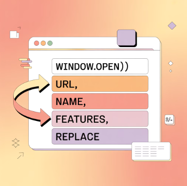 자바스크립트 새창 열기 아키텍처 이미지