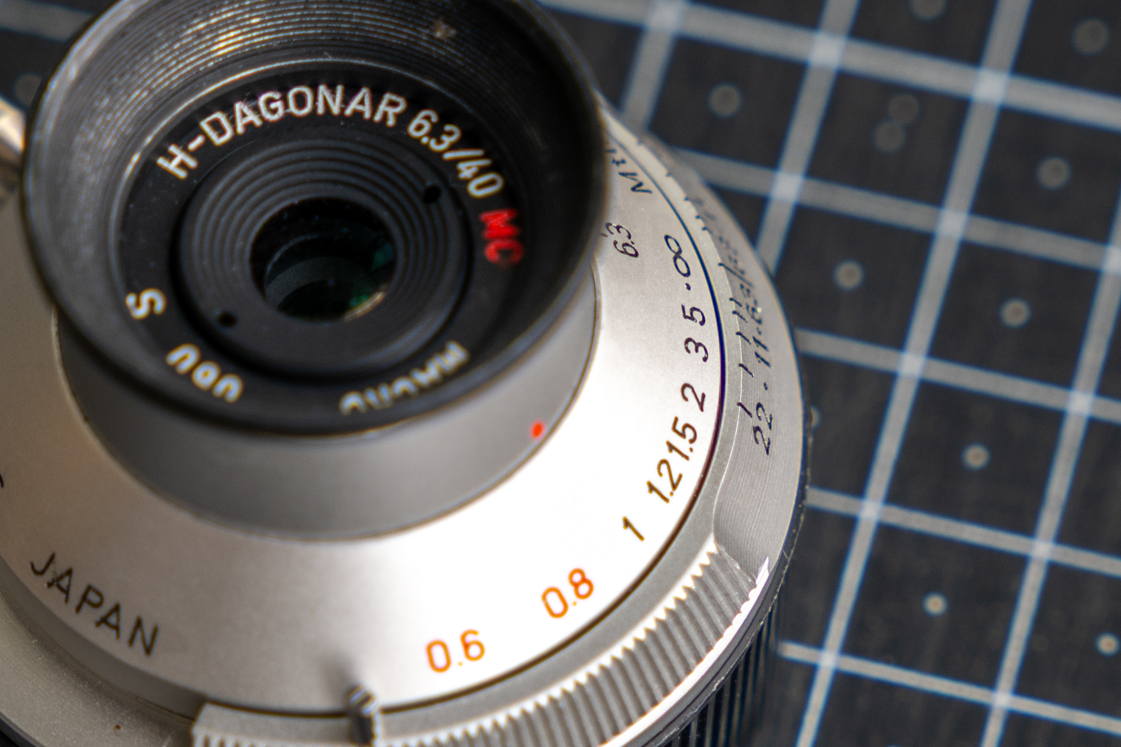 MS-OPTICS H DAGONAR F6.3 렌즈의 거리계