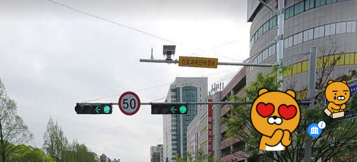 신호 과속 위반 단속카메라 사진 출처 카카오 거리뷰 사진