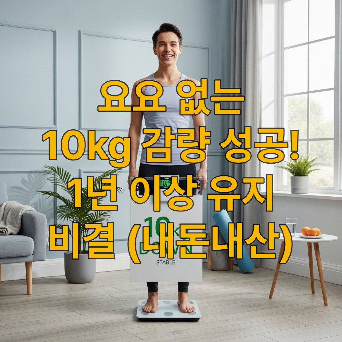 요요 없이 10kg 감량에 성공하고 건강하게 유지 중인 밝은 표정의 사람