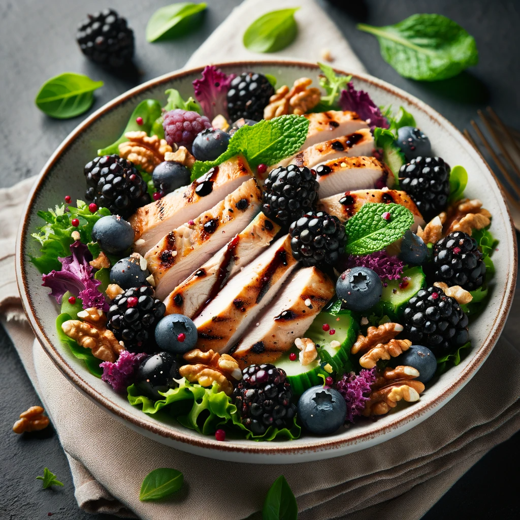 오디 치킨 샐러드