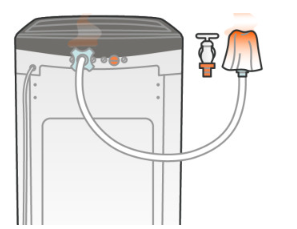 급수 호스와 수도꼭지 녹이기