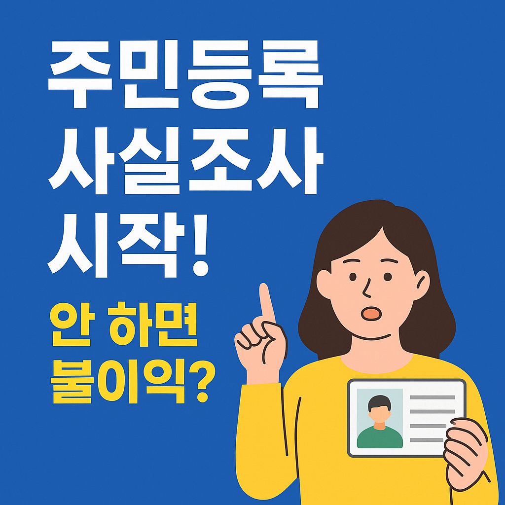 주민등록 사실조사