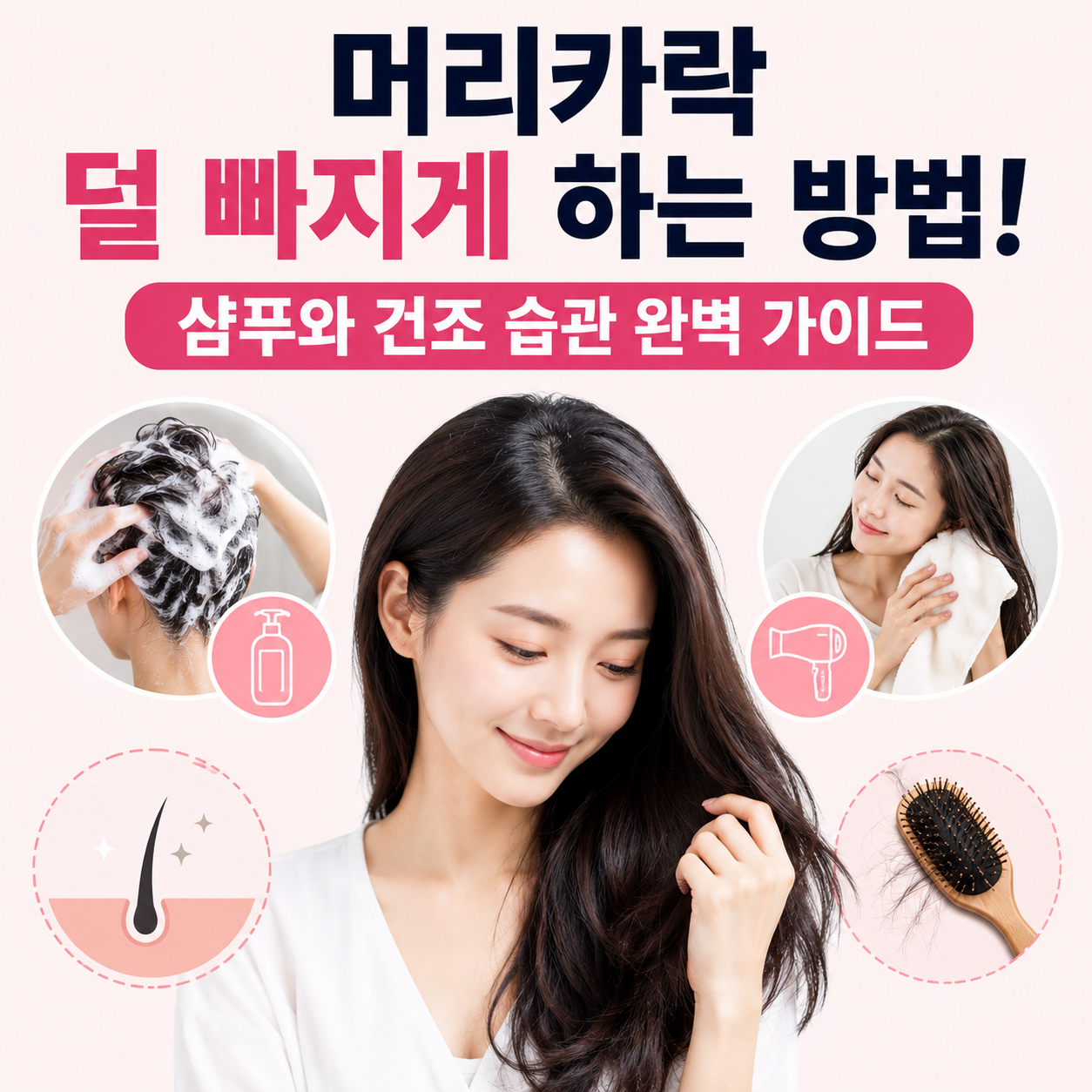 머리카락 덜 빠지게 하는 방법