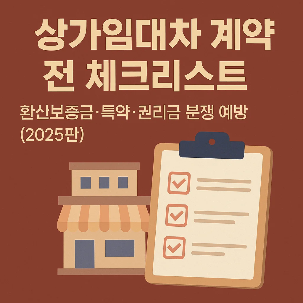 상가임대차_계약_전_체크리스트-환산보증금&middot;특약&middot;권리금_분쟁_예방_가이드