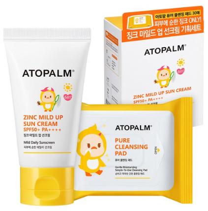 아토팜 유아용 징크 마일드업 선크림 SPF50+ PA++++ 65g 세트&#44; 1세트