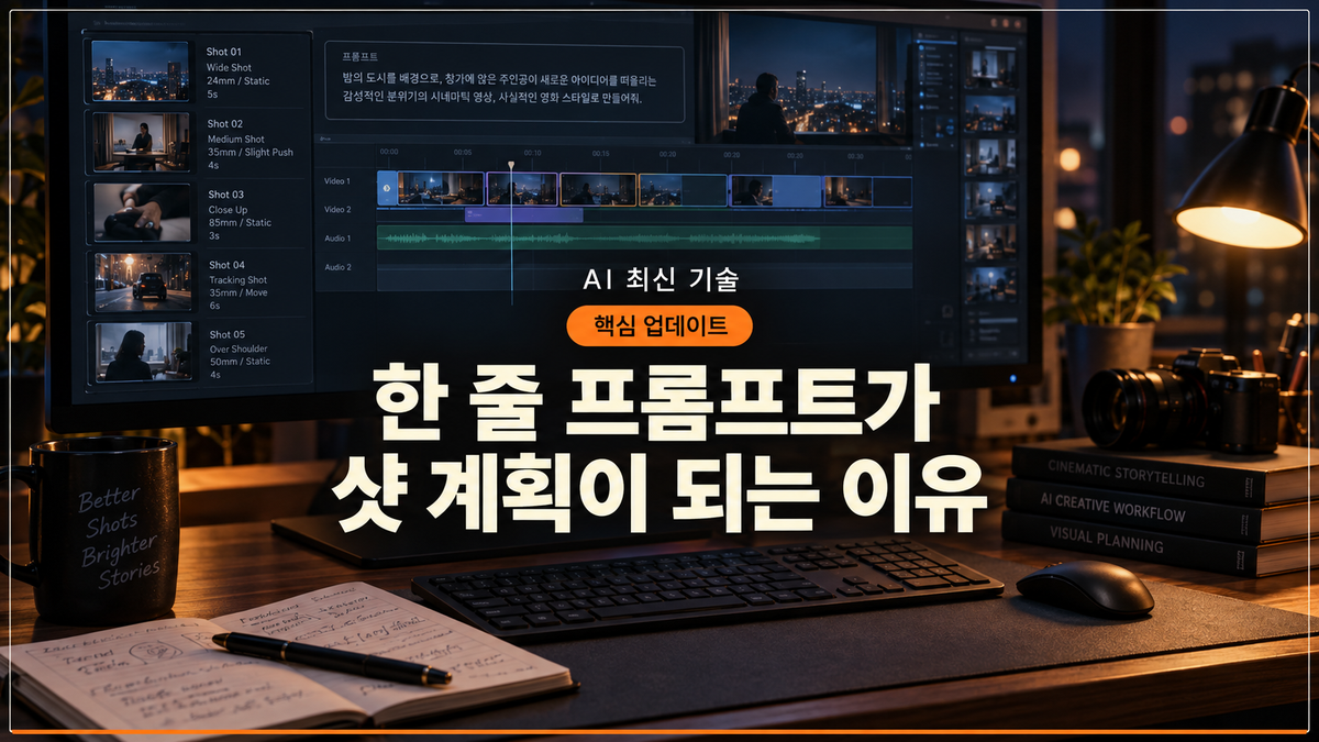 대표 이미지: WanPE 멀티샷 프롬프트 역구성 작업 화면