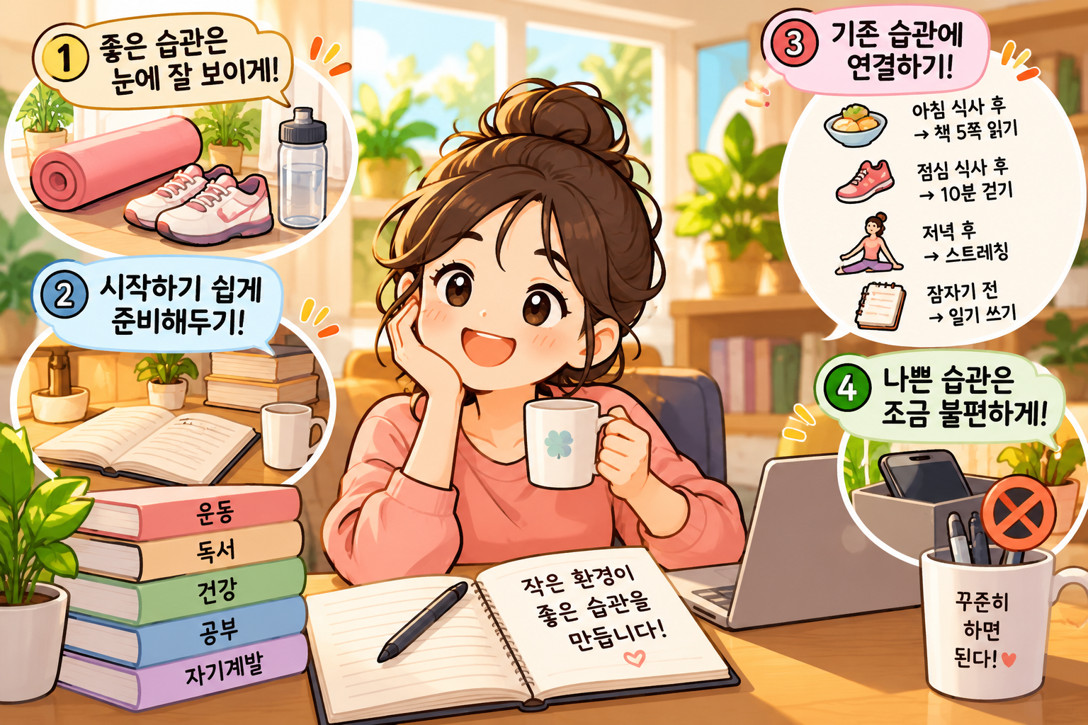 의지력이 부족해도 습관을 만들 수 있는 환경 설정법