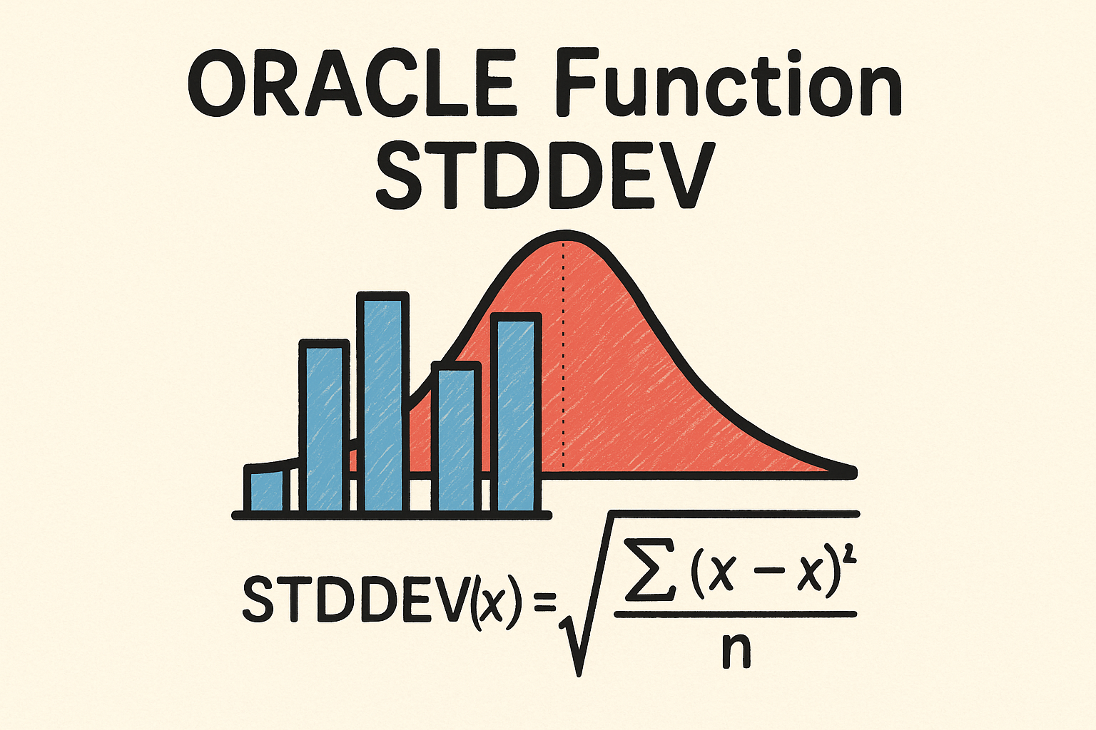 오라클 STDDEV() 함수로 표준편차 계산하는 방법