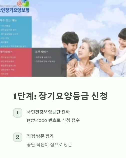 1단계 장기요양등급 신청