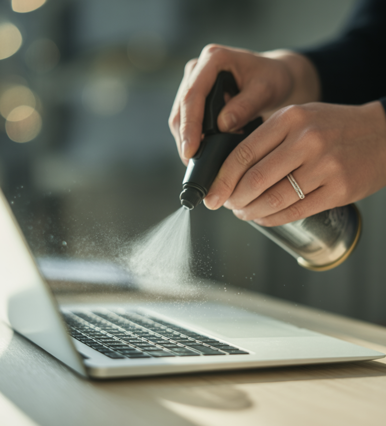 물리적 해결법: 키보드 아래의 '숨은 손님' 쫓아내기