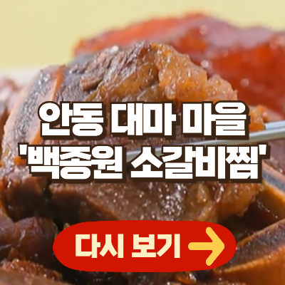 백종원 백패커2 10회 소갈비찜 다시 보기