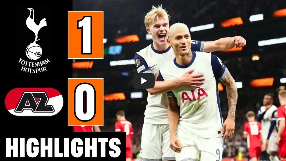 토트넘 AZ 하이라이트 영상
