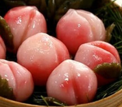 한국의 떡 종류 복숭아떡