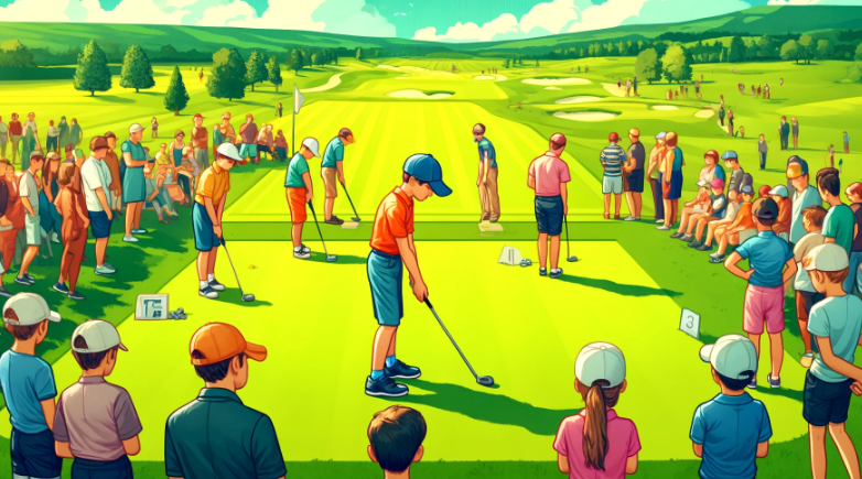 주니어 골프 대회 전경 이미지