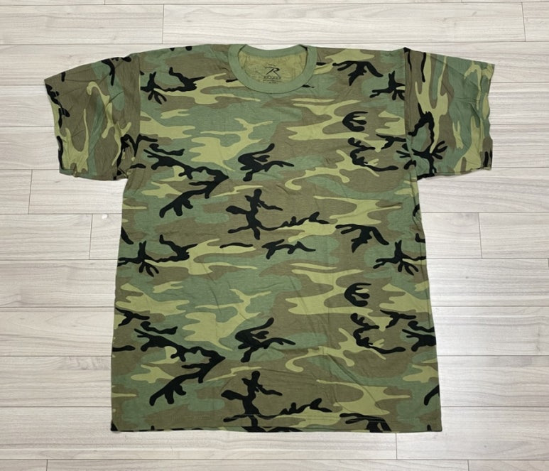 로스코(ROTHCO) 4777 빈티지 우드랜드 카모 티셔츠 VINTAGE WOODLAND CAMO TEE