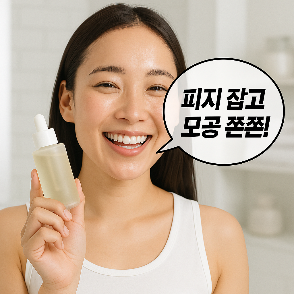 피지 잡고 모공 쫀쫀!