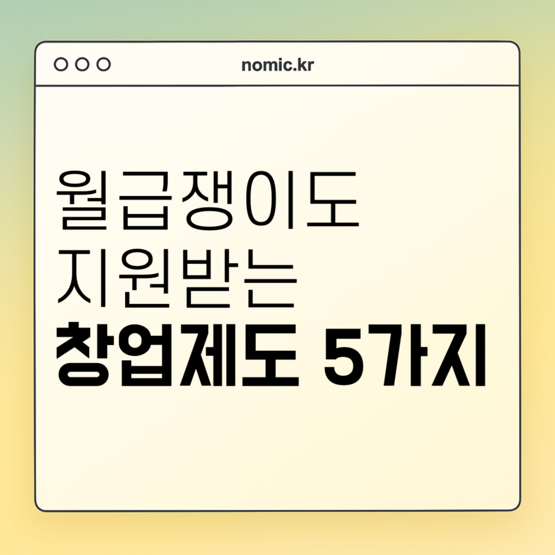 창업지원금, 예비창업패키지, 창업사관학교