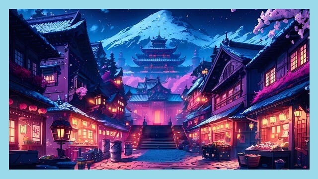 일본-전경-일러스트