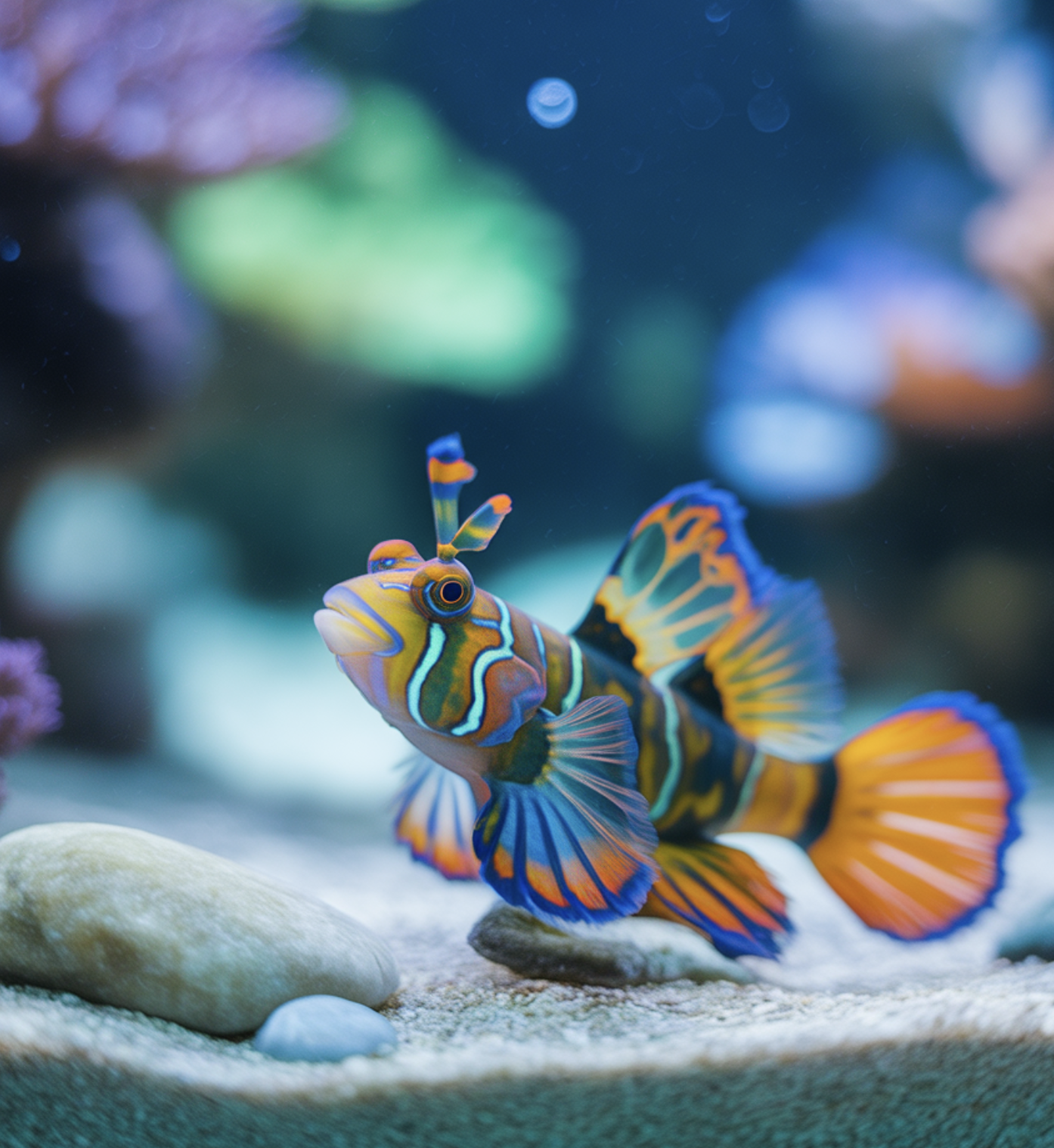 물속의 드레스&amp;#44; 하프문베타가 최고의 관상어인 이유