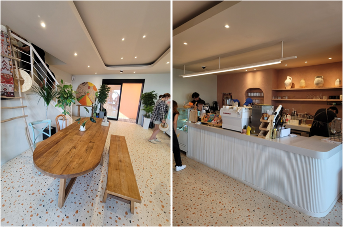 1층 테이블과 카운터